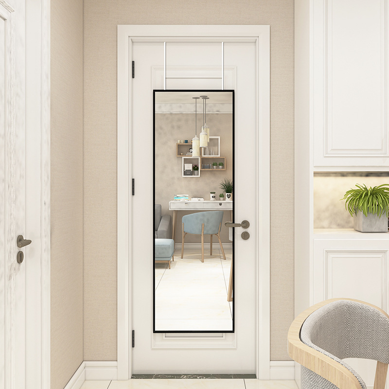 Mirror Behind The Door Full-Body Mirror Attached To The Wall Self-Adhesive Wall Hanging Paste Home Hanging Wall Floor-To-Ceiling Dormitory Student Hanging Door Mirror Specification drawing