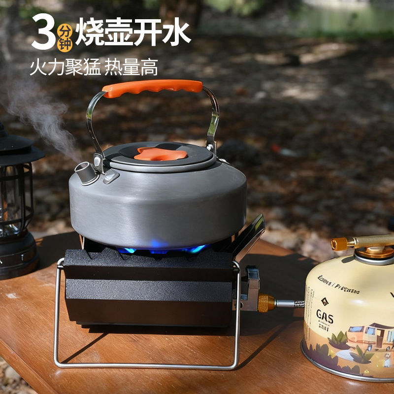 Outdoor portable card-type stove, camping outdoor windproof high-fire cookware, gas stove soto upgraded card-type stove Specification image