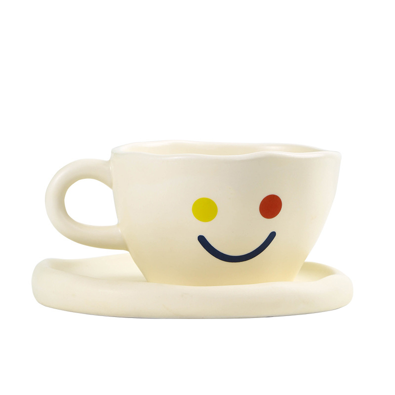 创意陶瓷咖啡/大容量咖啡杯/家用陶瓷咖啡白底实物图