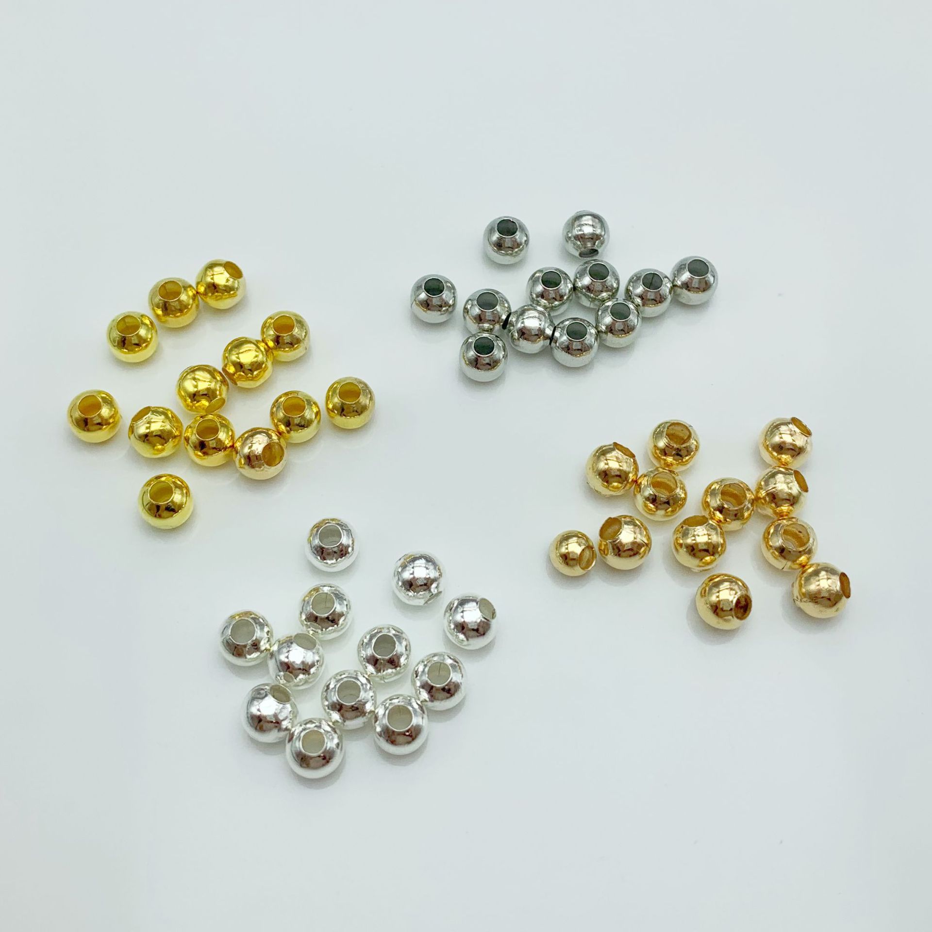 Diy Jewelry Accessories Iron Bead Bead Double Hole Iron Bead Wholesale 5000 / Package Spot Direct Sales