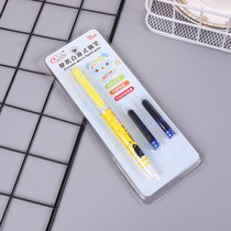 Creative gift set Interchangeable straight liquid ink cartridge pen Pen set with ink cartridge dual store goods