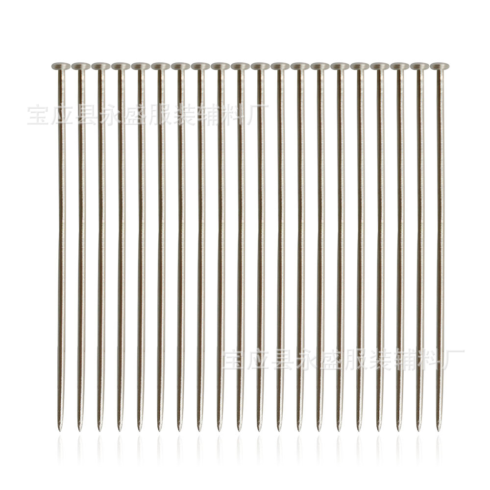 Factory wholesale 300 boxed 0.6*34mm long nickel-plated pins for stationery and clothing cutting and positioning Specification image