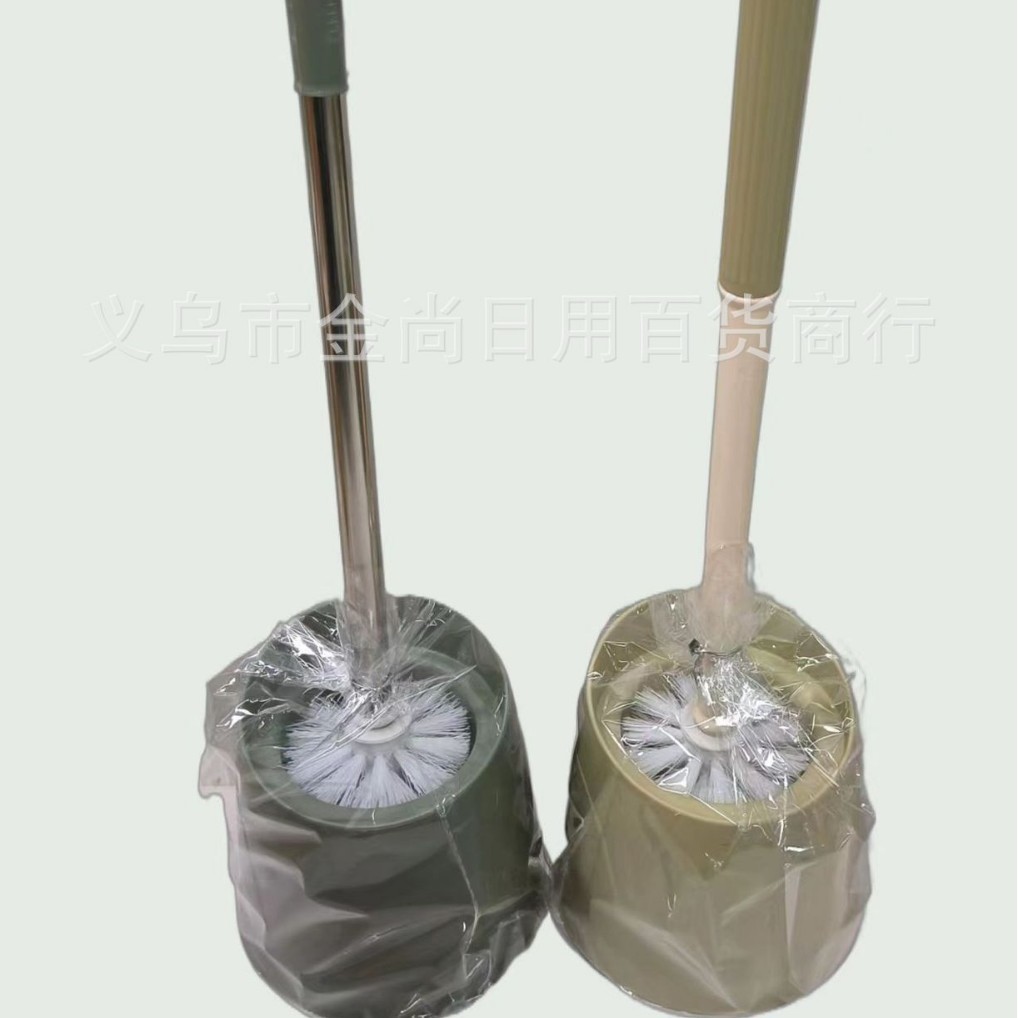No blind spot brush, long-handled soft bristle toilet cleaning brush, household simple and elegant toilet brush set, bathroom cleaning brush, toilet Specification image