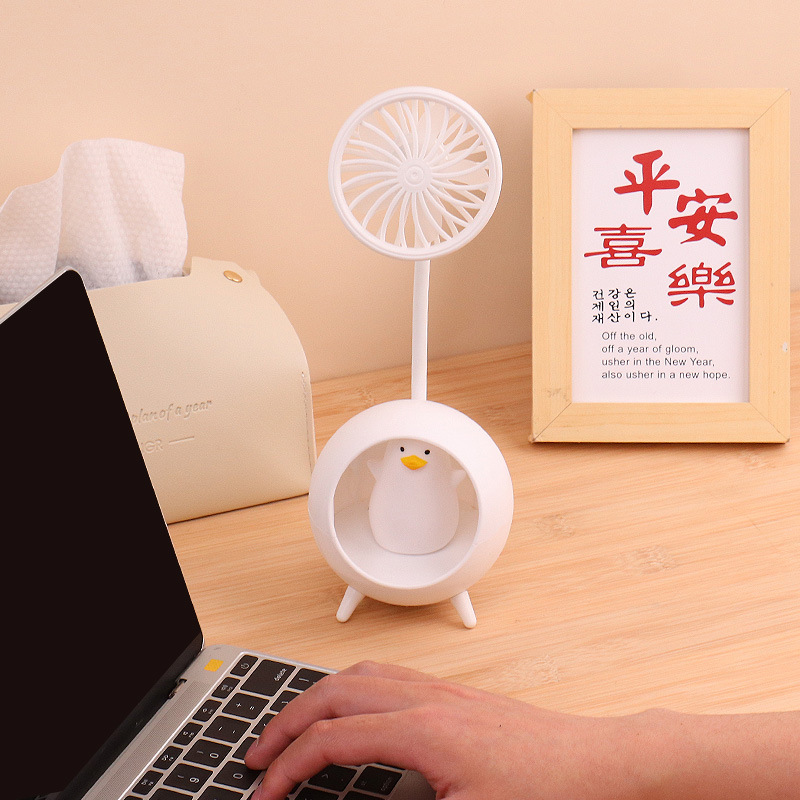 风扇/风扇学生挂脖户外/手持风扇/加湿器/扇叶白底实物图