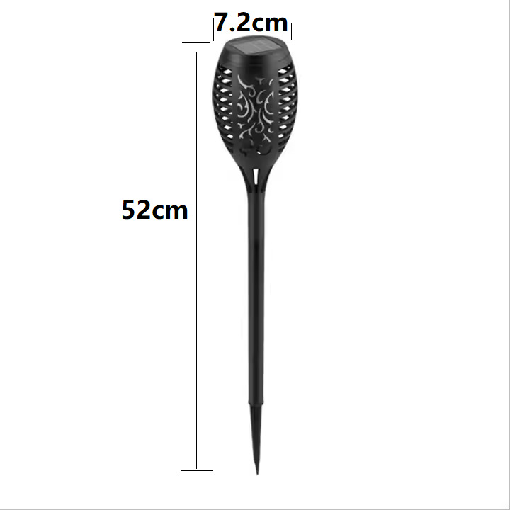 Solar led flame lights, cross-border creative torches, outdoor sensor lights, garden and courtyard ground insert decorative landscape lights Item Picture