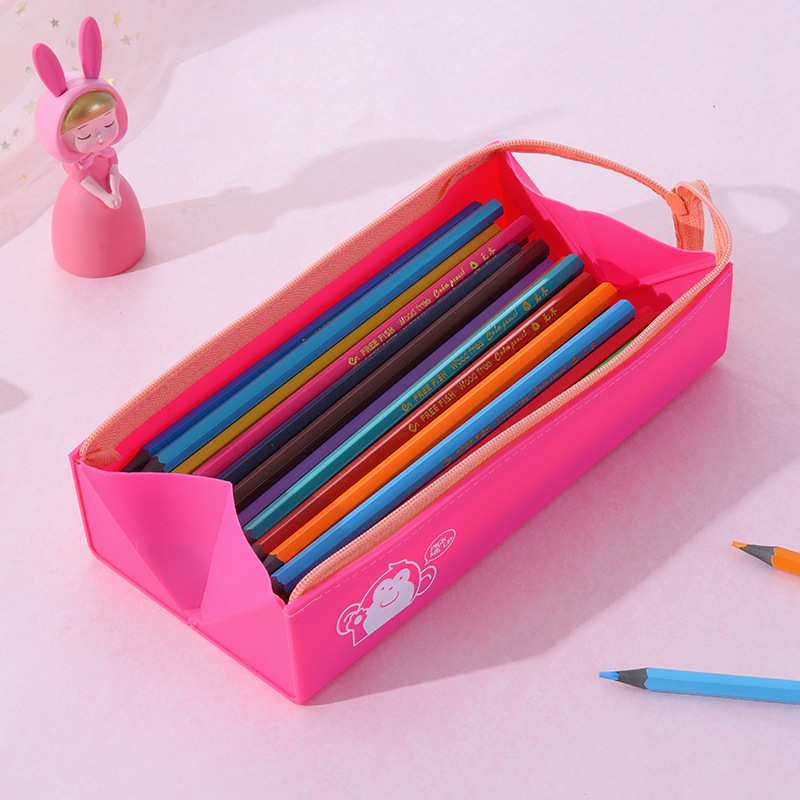 Customized creative children's pencil case storage wholesale from Japanese Koku silicone pen cases Application Scenario