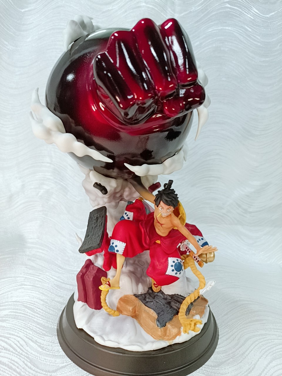 One Piece GK and the country of F3 big fist three gear Luffy Kimono Luffy statue hand model decoration