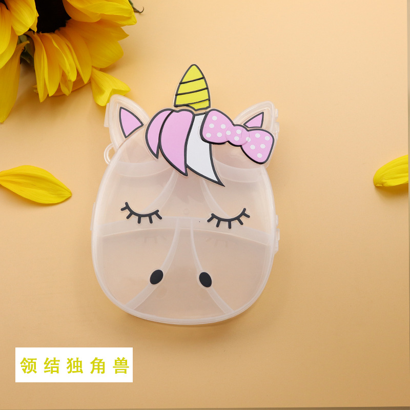 Pp Cartoon Printing Unicorn Rabbit Cell Plastic Storage Box Rice Beads Source Manufacturers Wholesale Specification drawing
