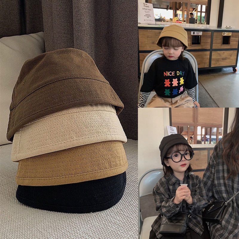 Increíbles niños sombrero Han Ban 100 niñas pequeñas refrescante baldes seriamente al bebé UN pescador gorras de ocio infantil seriamente mascarón de proa details Picture