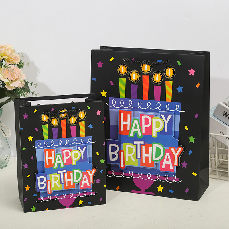 Birthday balloons, happy 3D patches, powdering gift bags, handbags, paper bags, birthday return gifts, souvenirs, South America