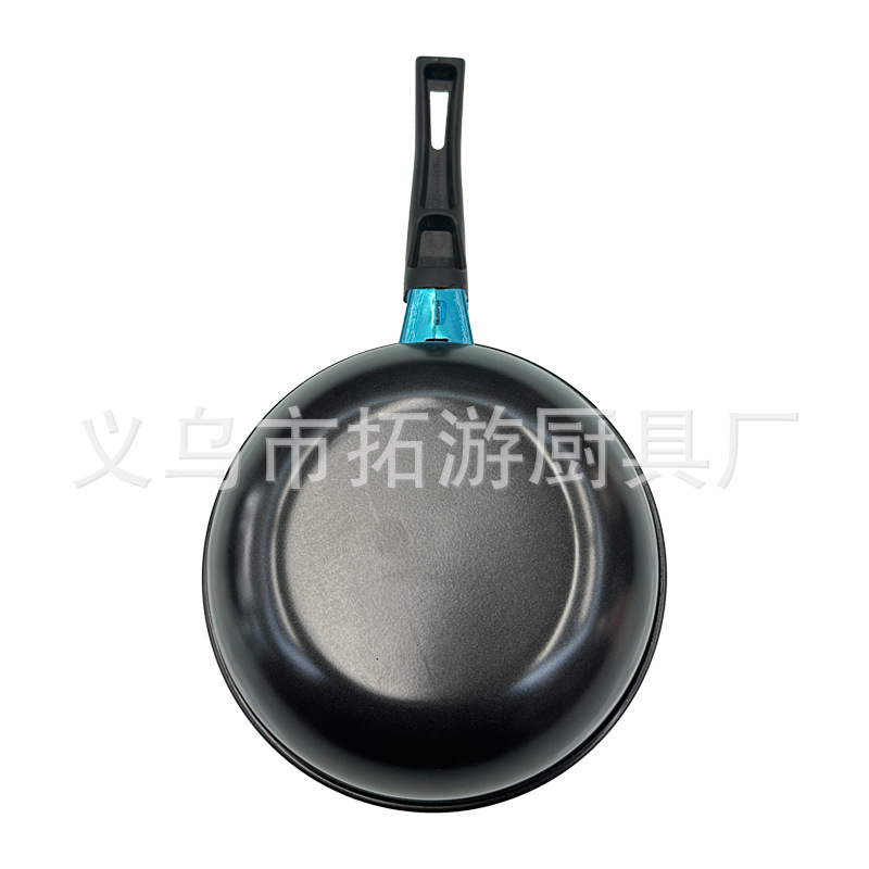 14Cm/16Cm/18Cm Iron Wok Milk Wok Instant Noodles Side Food Pot Mini Non-Stick Small Wok Pot Soup Noodles Specification drawing