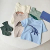 22 New baby and toddler T-shirt, short-sleeved baby summer wear, cartoon dinosaur, cool and fashionable, easy to match, trendy top Specification image