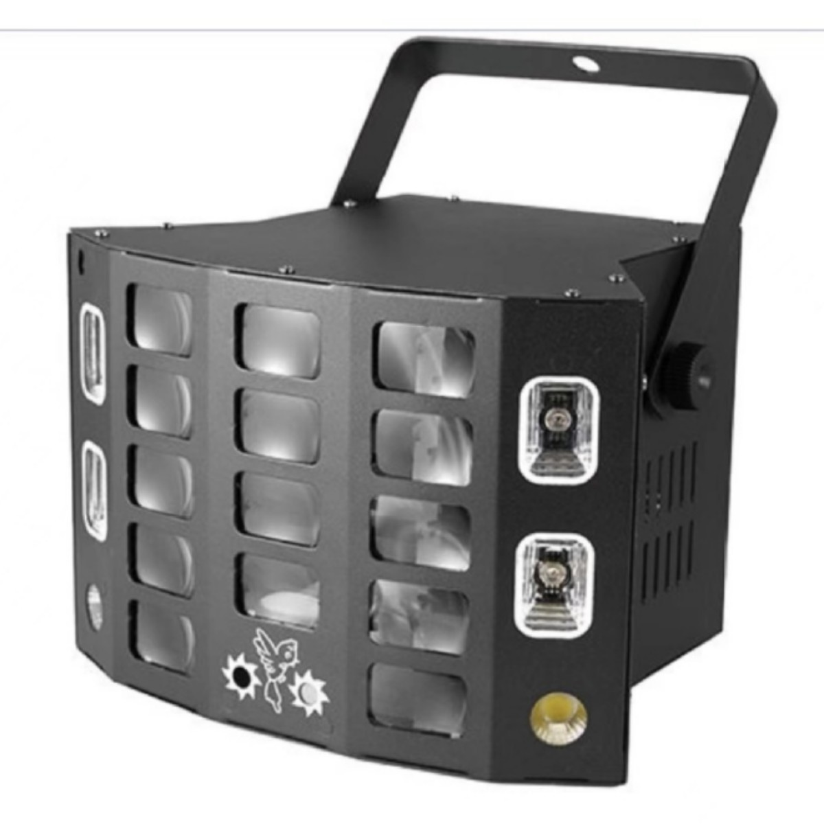 The new five-in-one butterfly light KTV private room bee eye purple light laser strobe four-in-one effect light is selling well across borders details Picture