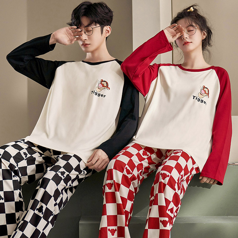 情侣家居服实物图
