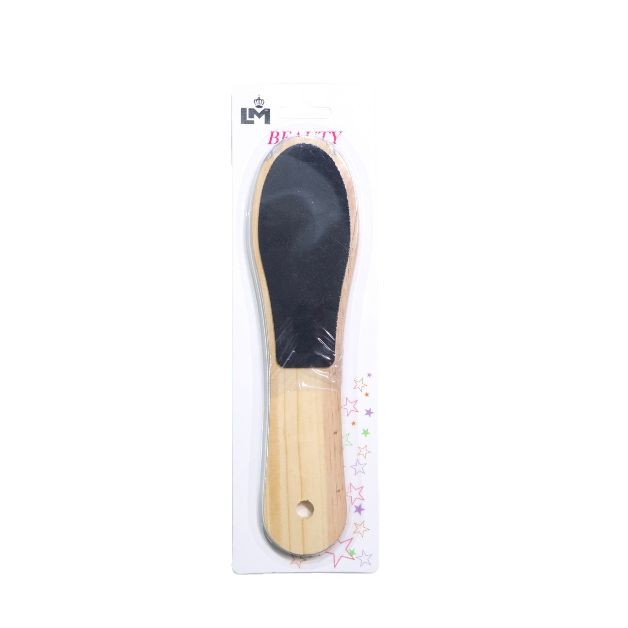 Factory direct sales of wooden handle double-sided sandpaper foot scrubs, exfoliating foot scrubs, foot files, beauty products in stock for wholesale Item Picture