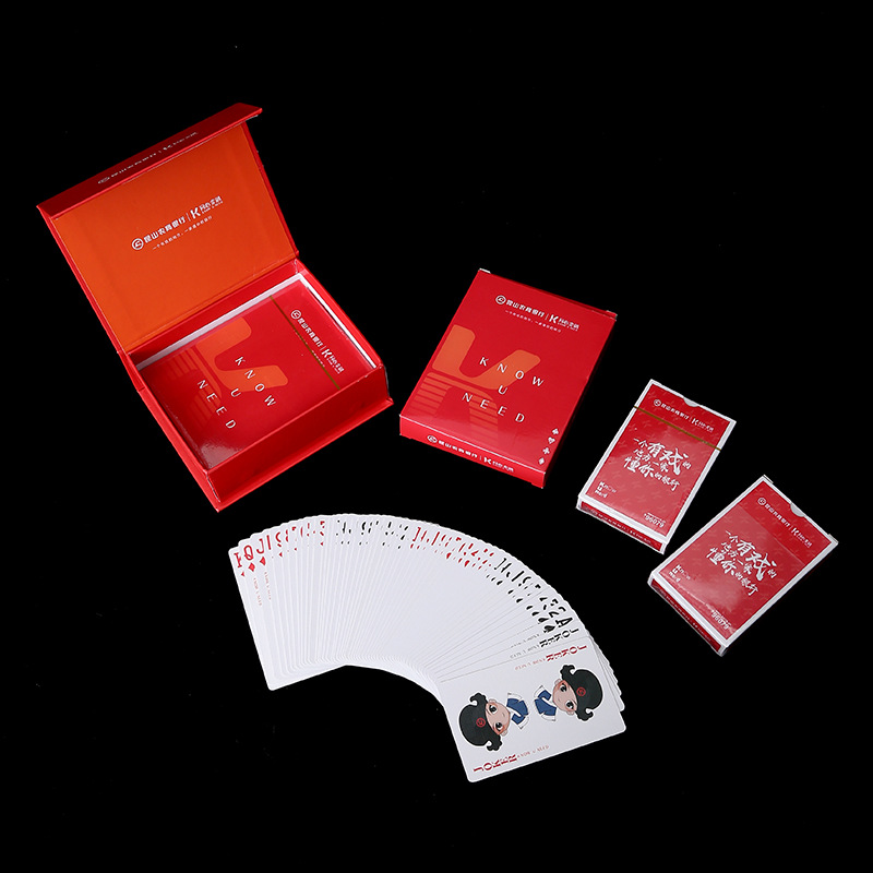 Advertising poker customization manufacturer, promotional gift poker card customization, production and customization of Gan Dan card cards, card printing logo Specification drawing