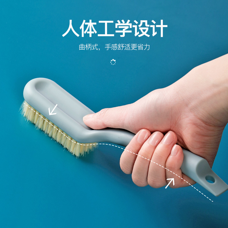 Household Long Handle Shoe Brush Can Be Hung Plastic Shoe Washing Brush Multi-Functional Plain Cleaning Brush Does Not Hurt The Soft Brush details Picture