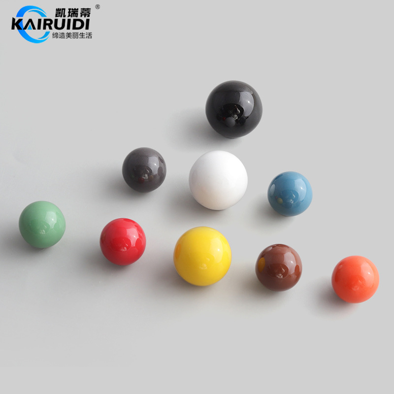 Simple colored ceramic cabinet doors, cabinet and wardrobe doors, drawers, round single-hole handles, bottle cap handles, small handles Application Scenario