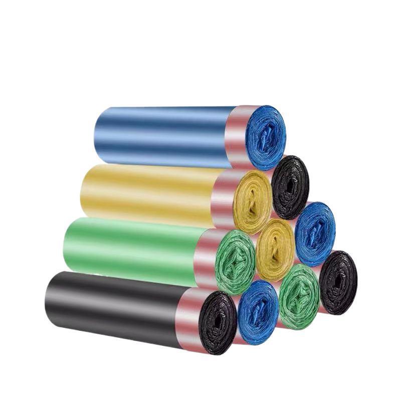 We offer thickened and enlarged black and colorful self-closing disposable plastic bags for household use Item Picture