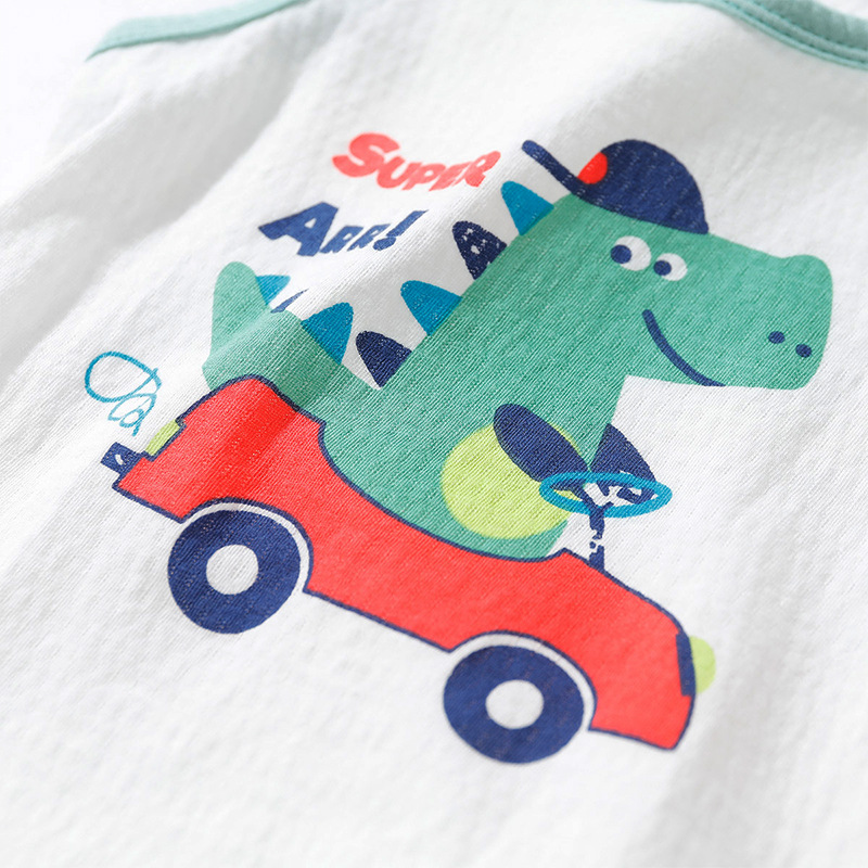 Boys' set, summer children's sleeveless shorts, casual summer wear, two-piece sports set for boys and girls, small and medium-sized children's vest Specification image