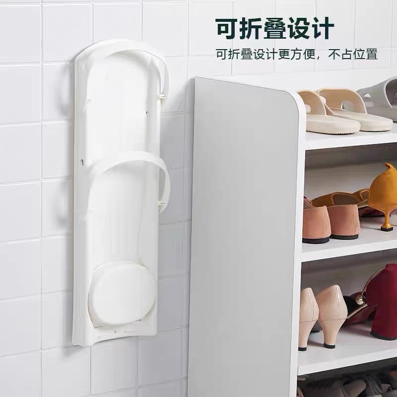 Umbrella storage rack, household wall-mounted umbrella rack without drilling, door and entrance hanging umbrella, wall-mounted draining storage rack Specification image