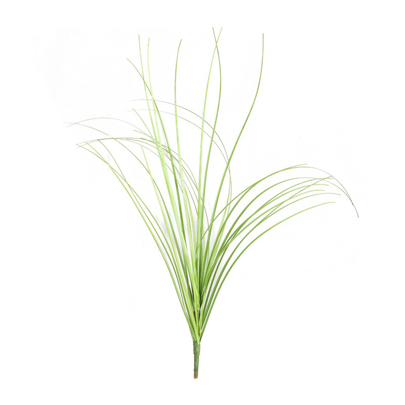 Nordic Ins Style Home Simulation Single Pussyweed Indoor Simulation Plant Wall Simulation Green Onion Grass Fake Flowers Item Picture