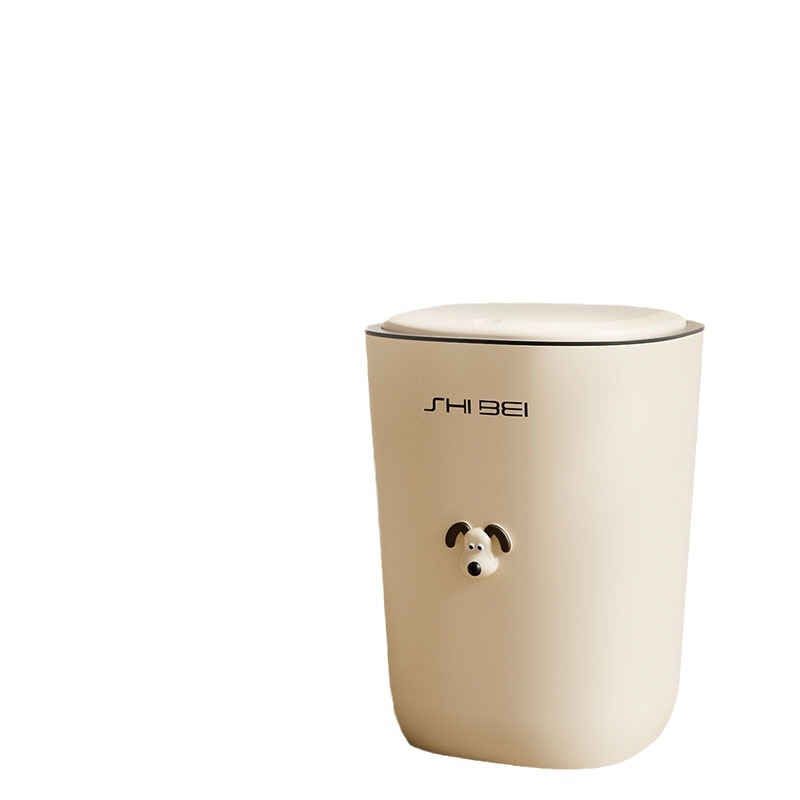 Press Type Pop-Up Lid Trash Can Fashion Simple Living Room Kitchen Trash Can Large Pressure Ring Garbage Collection Item Picture