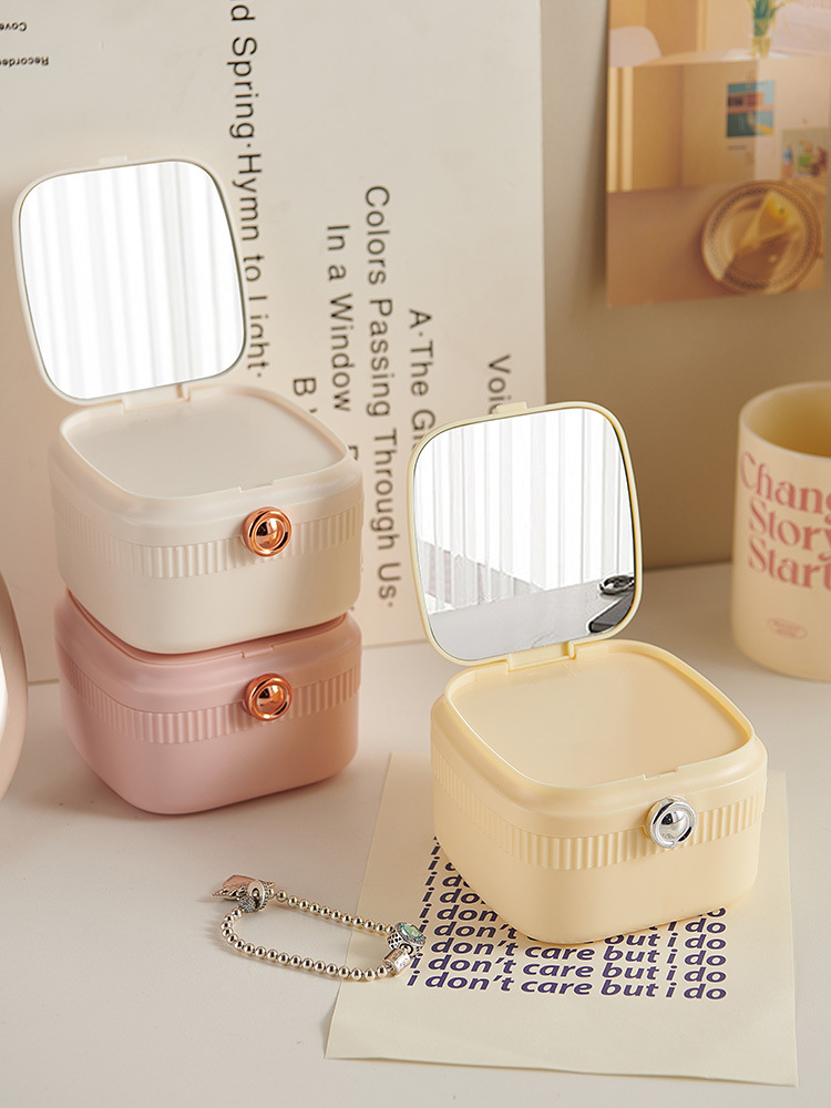 Multi-Layer Jewelry Storage Box Earrings Studs Necklace Storage Rack Children's Hair Accessories Hair Clips Dust Box Delicate Specification drawing