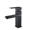 Desktop 304 stainless steel washbasin, washbasin, bathroom cabinet, faucet, countertop and undertop basins, single handle, single hole, cold and hot Item Picture