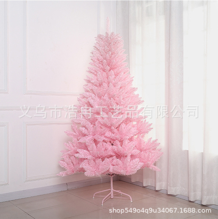 Factory Direct Selling Factory Spot 2022 New Christmas Christmas Tree Pink Gradient Pointy Tree Pvc Automatic Tree Application Scenario