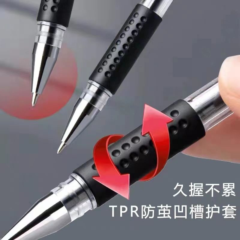 European standard carbon gel pen, business signature, 0.5mm black bullet pen, marker pen, office stationery supplies details Picture