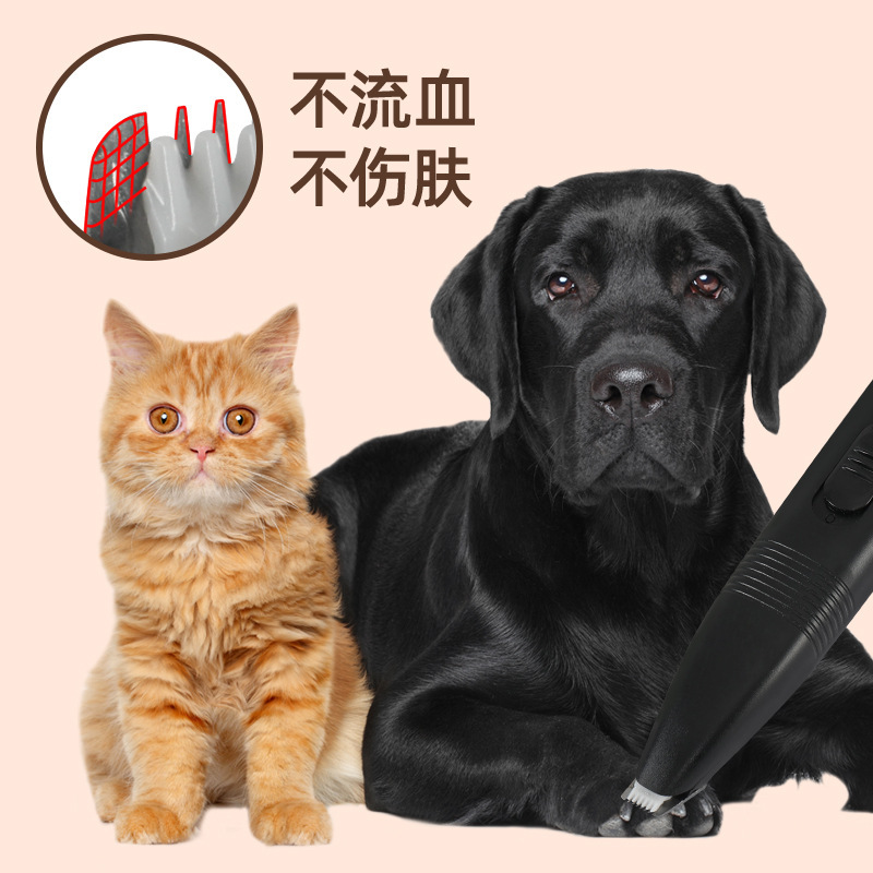 Pet hair trimmer and shaver, dry battery type pet foot hair trimmer and shaver manufacturer for sale Specification image