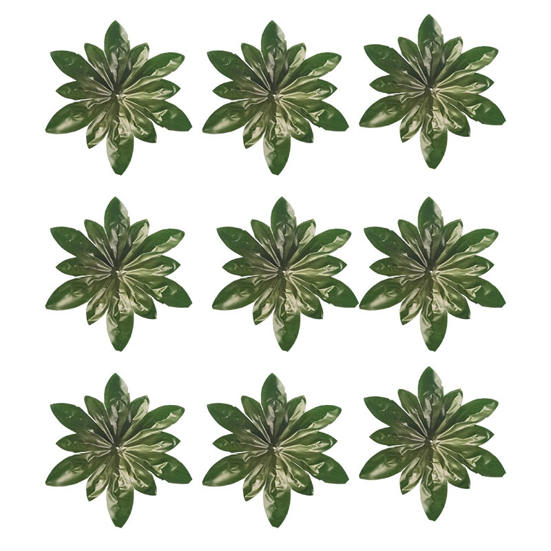 Artificial flower accessories, green leaf accessories, leaf fabric, artificial flower material, 15.5 cm, peony leaf decorative artificial leaves details Picture