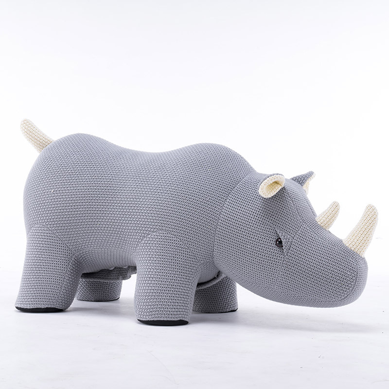 Source factory rhino stool Creative animal stool light luxury living room decoration sofa housewarming gift children's net red stool Specification drawing