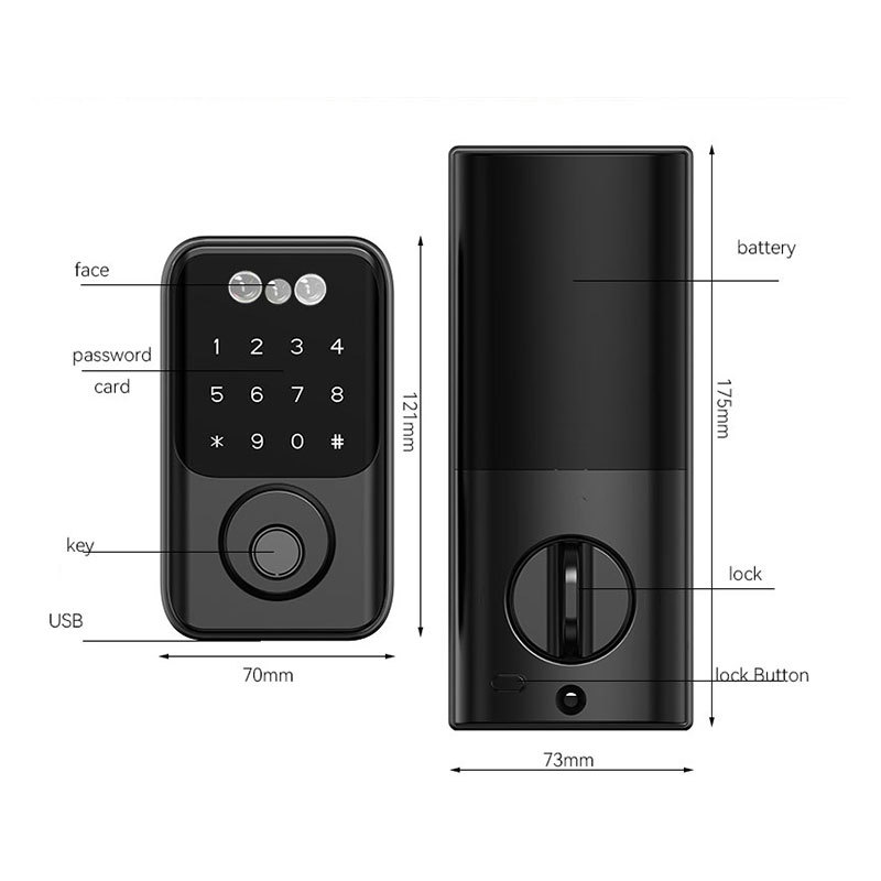 Tuya Smart All-in-One Lock Bluetooth Fingerprint Password Card Swiping Smart Lock Application Scenario