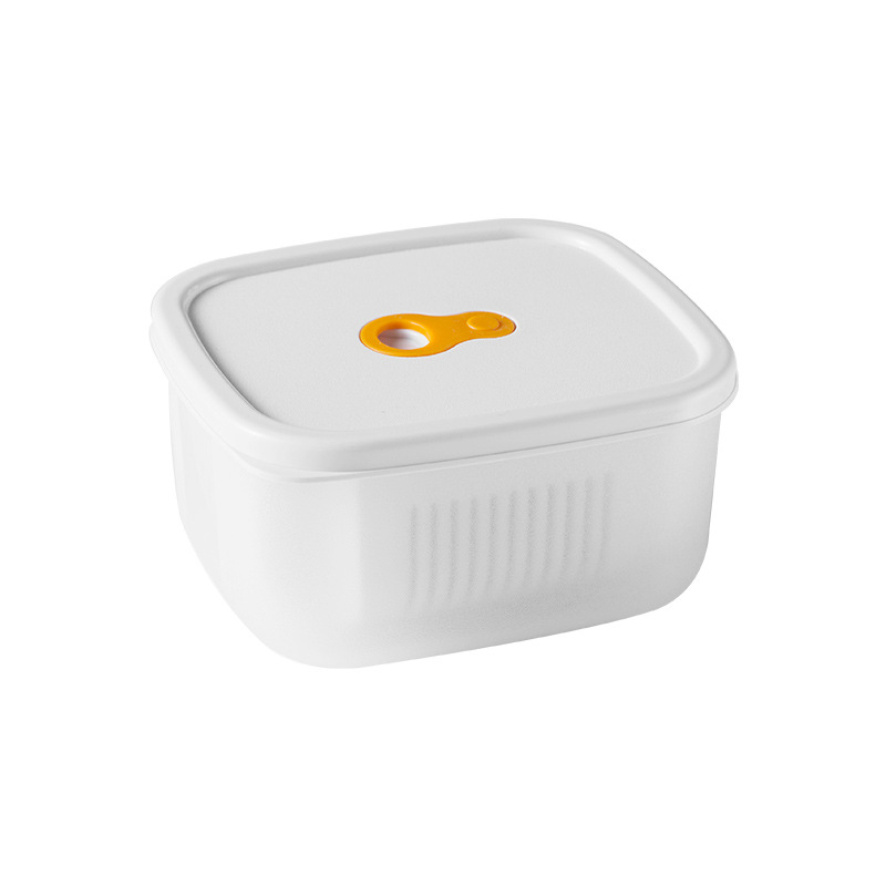 日式食品级冰/葱姜蒜储存盒/外带水果盒微白底实物图