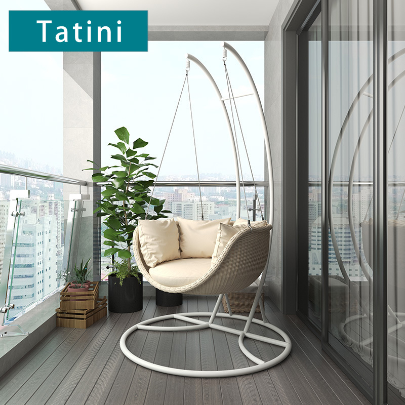 户外休闲秋千吊篮吊椅室内阳台编藤座椅露台藤椅单人室内北欧摇椅