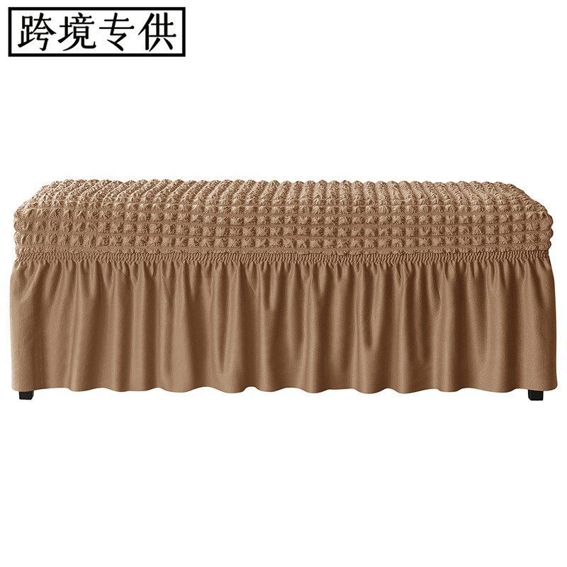 跨境亚马逊Ebay泡泡格全包裙摆弹力长凳套防尘罩Bench Cover