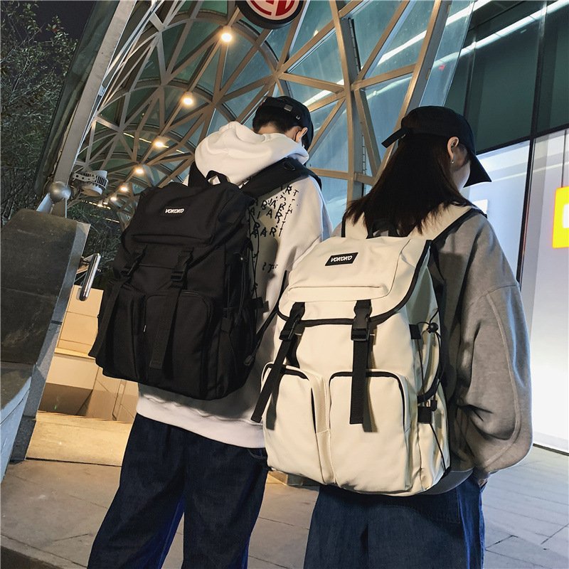 2022 New School Bag Junior High School Students School Bag Tooling Korean Version Simple Large Capacity Backpack Specification drawing