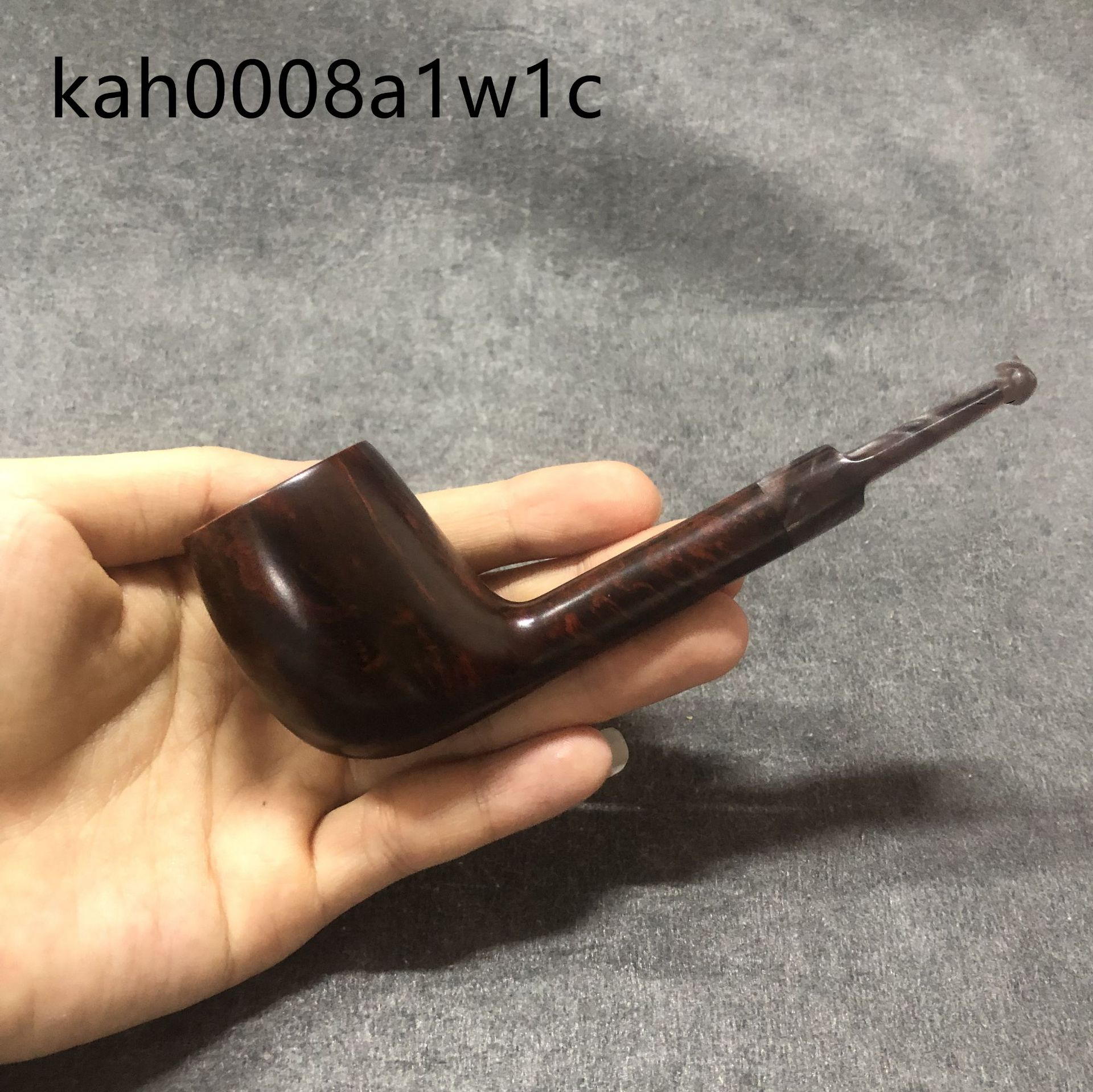 木香抖音直播货源手工喷砂烟斗实木烟斗彩色亚克力烟嘴石楠木烟斗