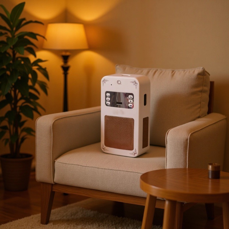 Q669 Cross-border Southeast Asia, Saudi Arabia, British standard smart phone Bluetooth music player, wireless remote control night light wholesale Specification image