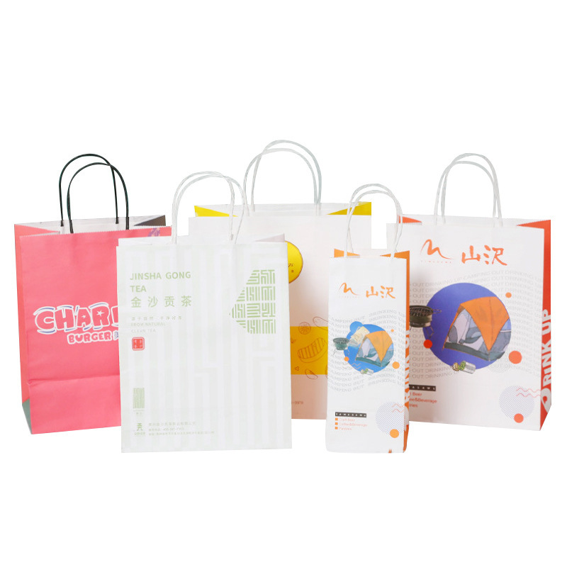 Customized small-batch handbags, kraft paper bags, clothing gifts, shopping souvenirs, packaging, and takeout packaging bags Item Picture