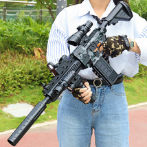 抖音同款新泓电动连发软弹枪M416男孩玩具枪下供EVA 代发批发一件代发儿童玩具
