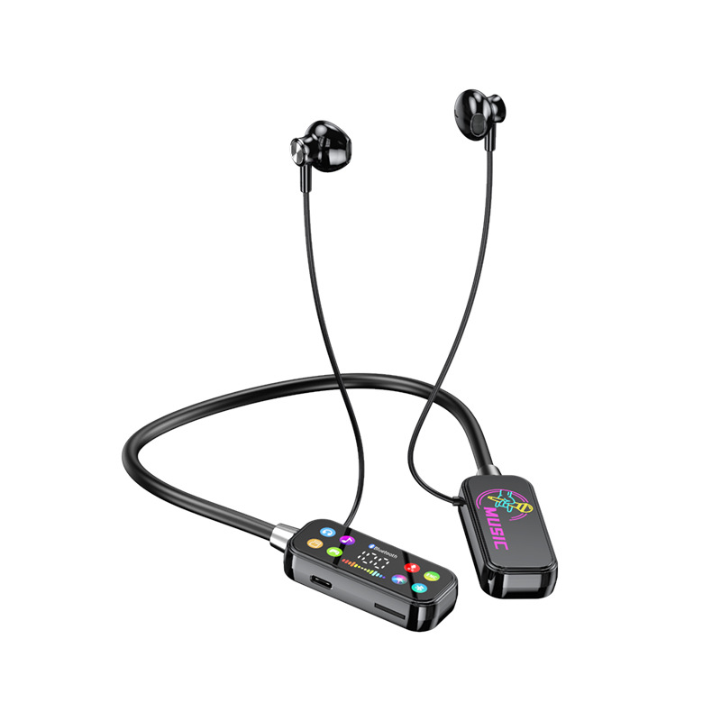 Douyin Karaoke Ear monitor Berlin Sound New neckband Bluetooth headphones, in-ear type, ultra-long battery life, running exercise Specification image