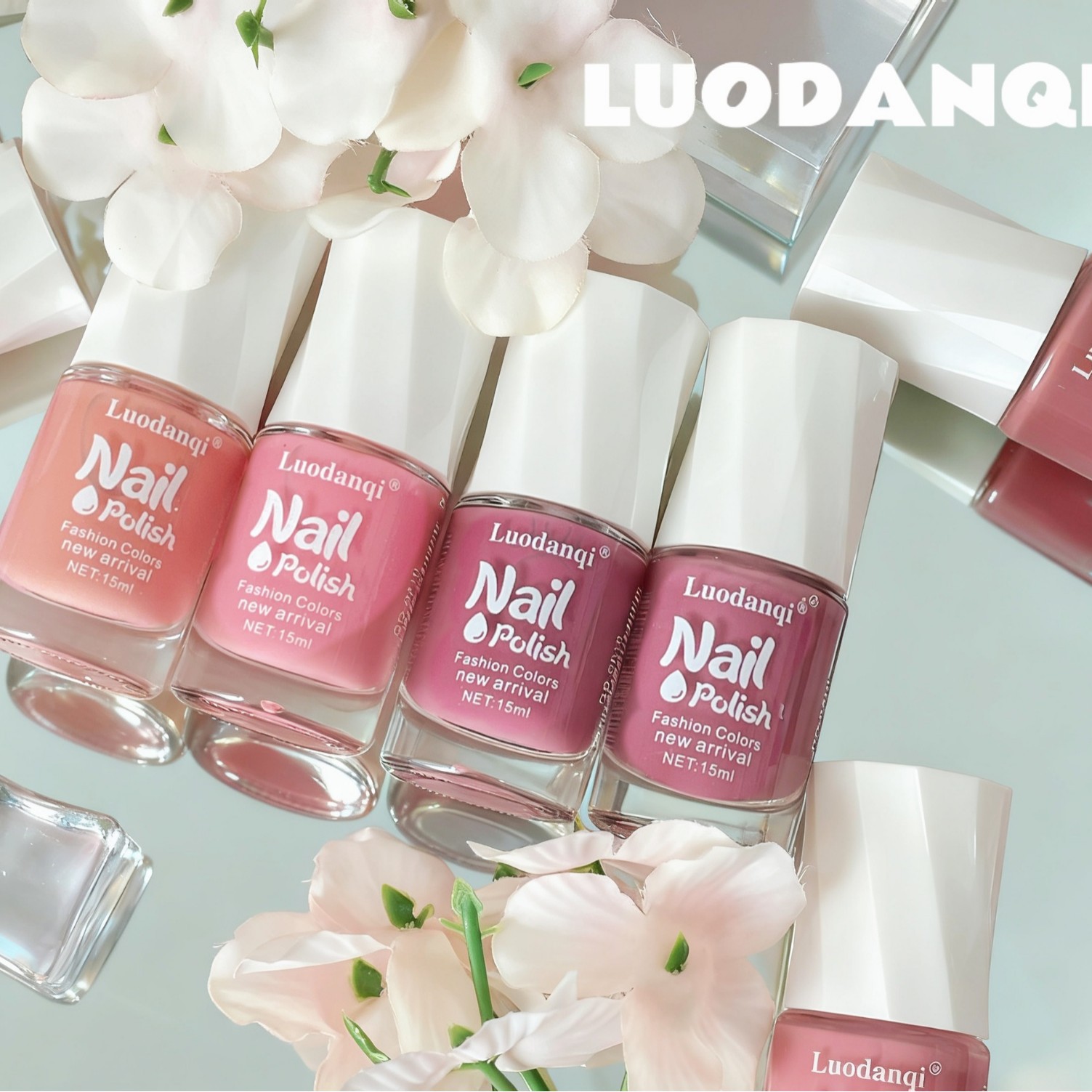 The new no-bake nail polish, quick-drying and long-lasting nude nail polish oil, transparent children's pink nail polish that makes the skin look fairer, is selling well across borders