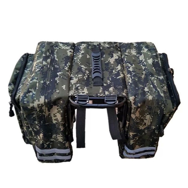 Bicycle bag, mountain bike riding bag, large new camouflage bicycle, rear shelf pack, rear seat tail camel bag Application Scenario