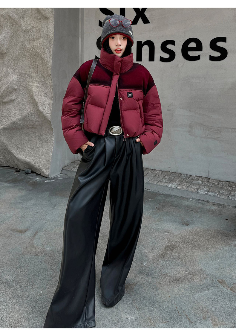 羽绒服女冬季女装外套女士90绒白鸭绒女款高端嘉兴平湖羽绒服工厂详情6