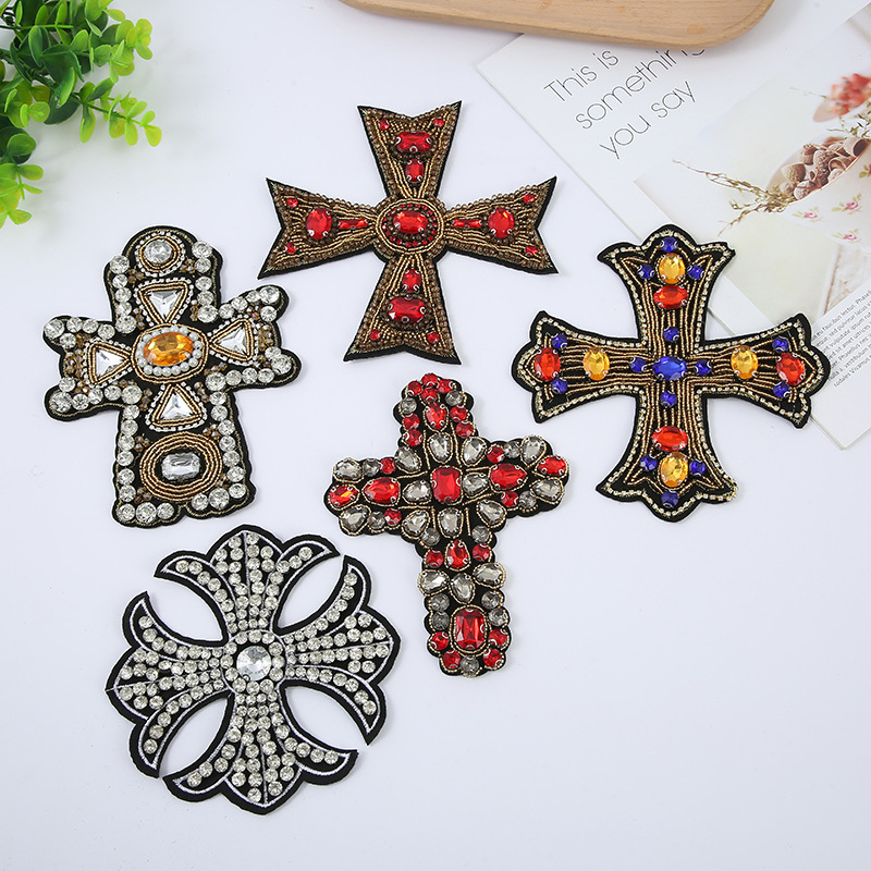 Spot Heavy Industry Hand Sewing Drill Cross Hand Nail Drill Cloth Patch Shoes Hat Bag Patch Decoration Spot Supply