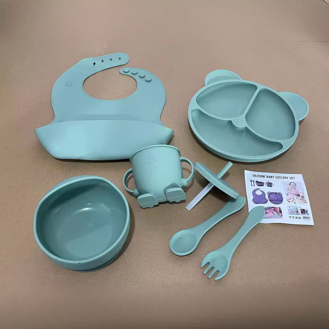 Baby silicone bib, children's waterproof food bag, baby food bag, saliva towel, complementary food saliva bag, bib wholesale Application Scenario