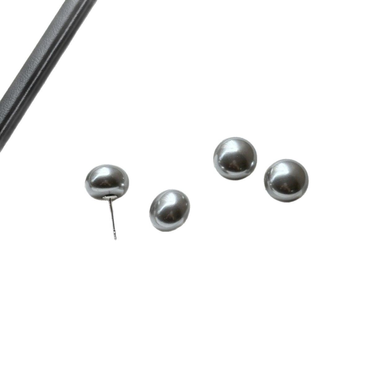 s925 plata de ley real mucho cáñamo bollos al vapor perlas pendientes para mujeres de alta clase sentido temperamento niche pendientes de oído estilo francés port wind Item Picture